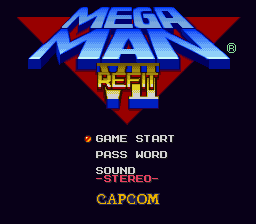 Mega Man 7 Refit Title Screen